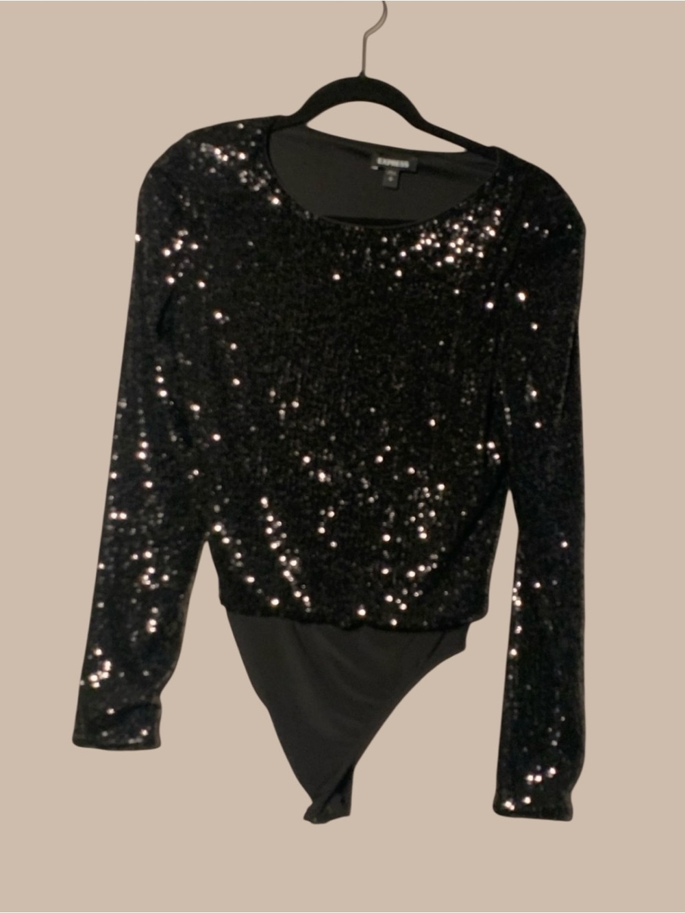 Express Sequin Bodysuit — Size SP